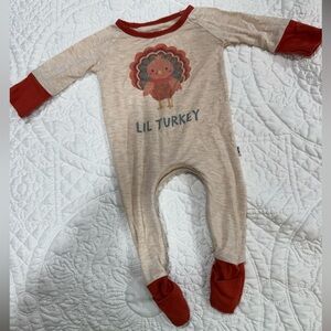 Little Sleepies Limited Edition Lil Turkey Crescent Zippy - NEWBORN
